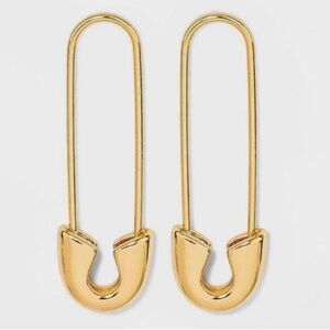 ✨NWT SUGARFIX by Baublebar gold tone safety pin studs
